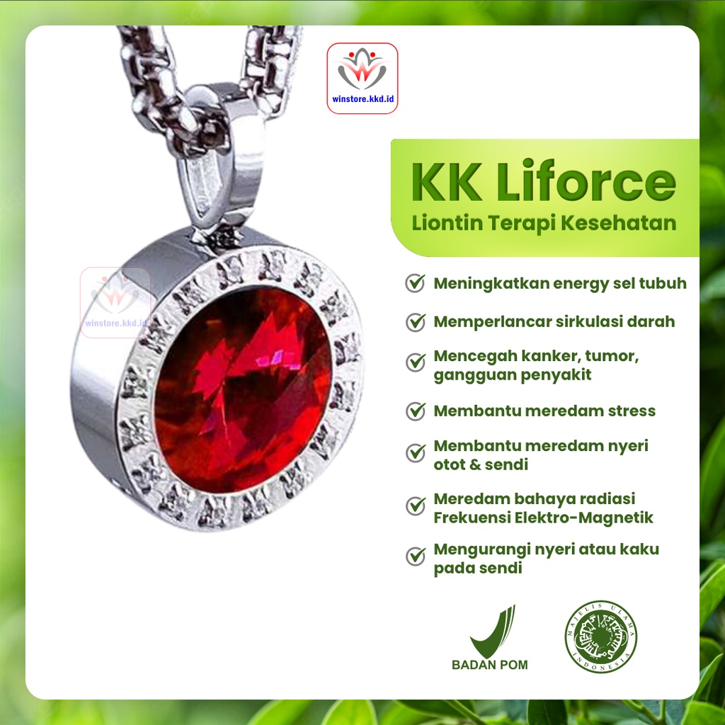 Kalung Kesehatan Liforce Pendant Liontin Terapi Kesehatan Segala Usia KK Indonesia