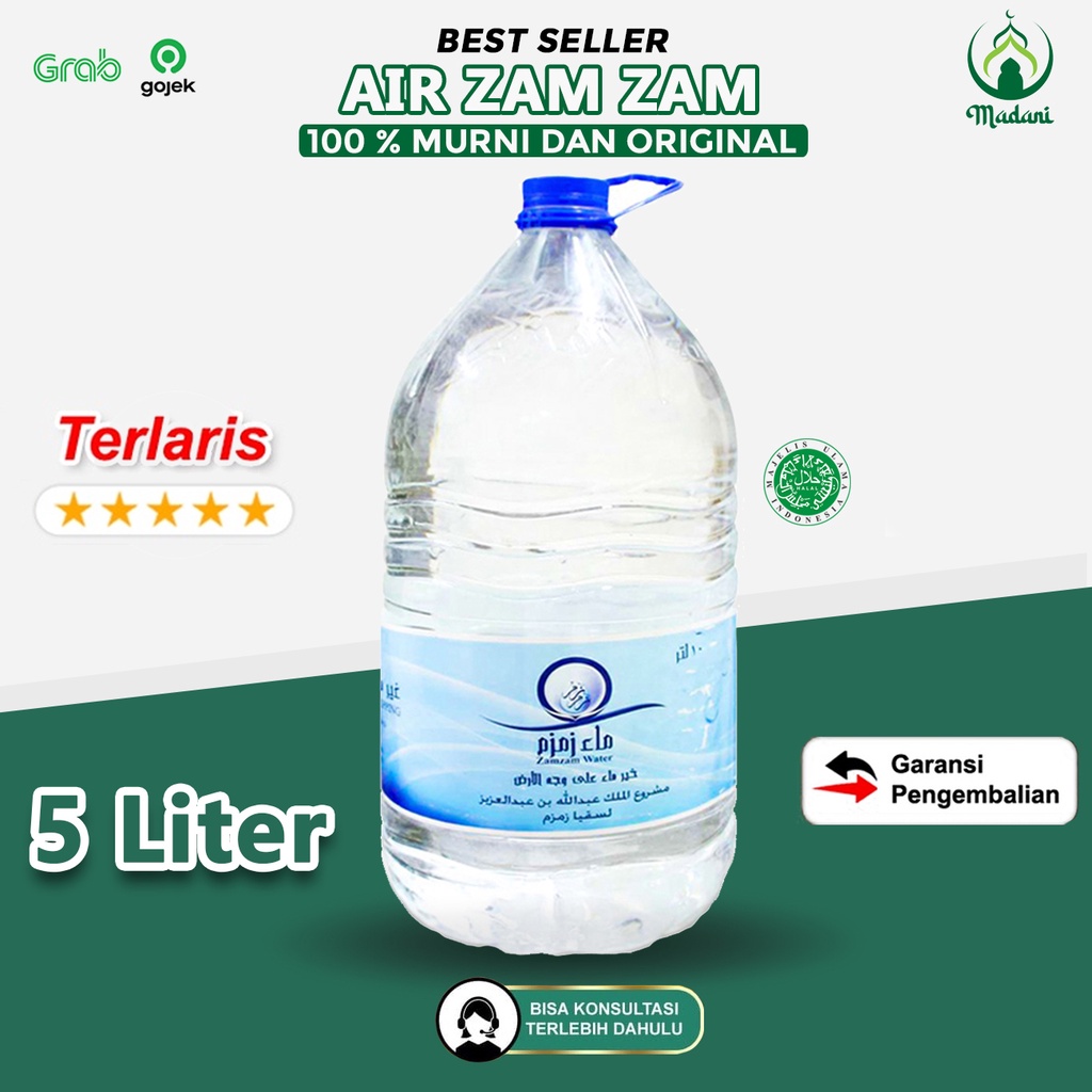 

Air Zam Zam Asli Original 5 liter