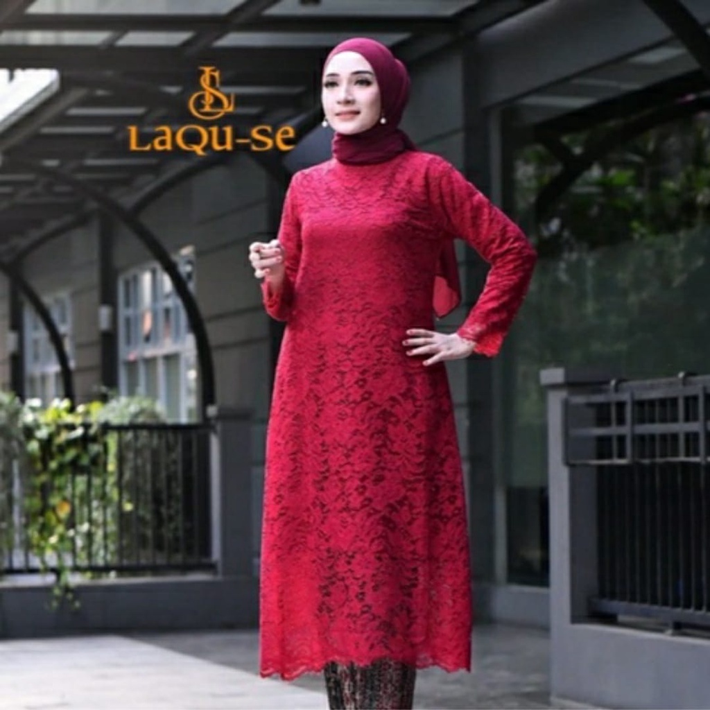 PROMO ATASAN KEBAYA TUNIK BRUKAT WARNA HITAM kebaya tunik dahlia kebaya atasan kebaya murah atasan kebaya tunik atasan kebaya wisuda atasan kebaya kondangan GOLD /MARON/BIRU NAVY/LAVENDER GOLD/kebaya brokat