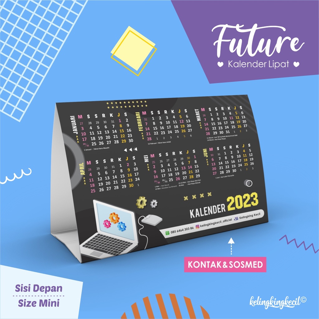 

KALENDER 2025 LIPAT MINI ~ MINIM ORDER 50 PC ~ TEMA FUTURE