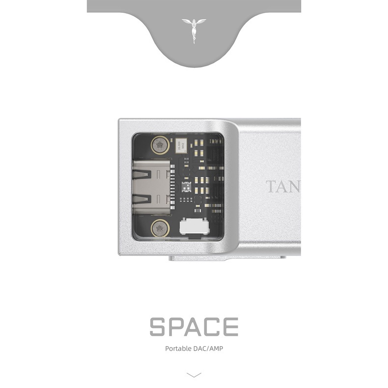 Tanchjim CS43131 Amplifier Headphone DAC Portable Dengan Output USB Tipe C 2 DSD256 32Bit / 768kHz 3.5mm / 4.4mm