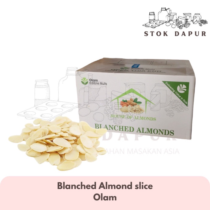 

Almond Sliced / Almond Blanched Slice Olam 1 kg