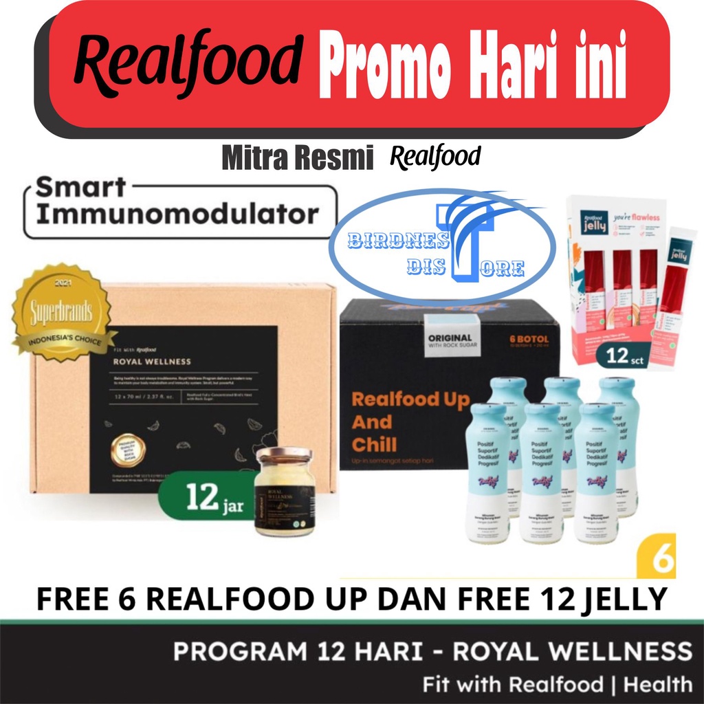 

Realfood ROYAL WELLNESS FREE REALFOOD UP 6 BOTOL
