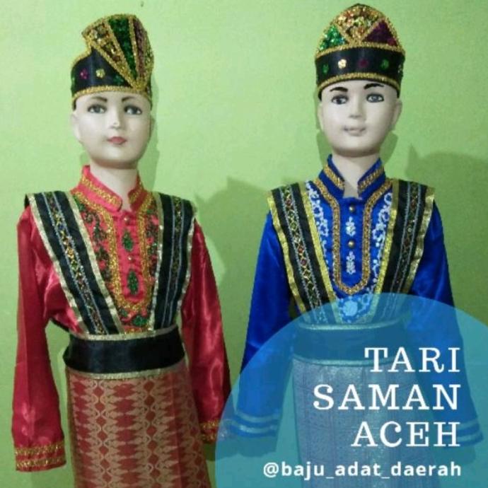 Baju Adat Dewasa Tari Saman Aceh Satuan ( Pria/Wanita)