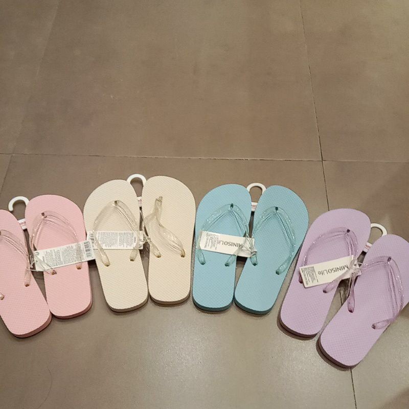 MINISO Cewek Sandal Flip Flops Sendal Kolam Renang