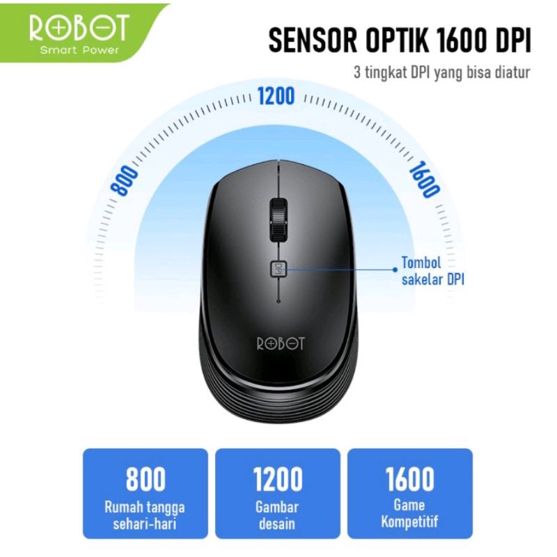 mouse wireles robot m205 2.4G 1600DPI original 100%