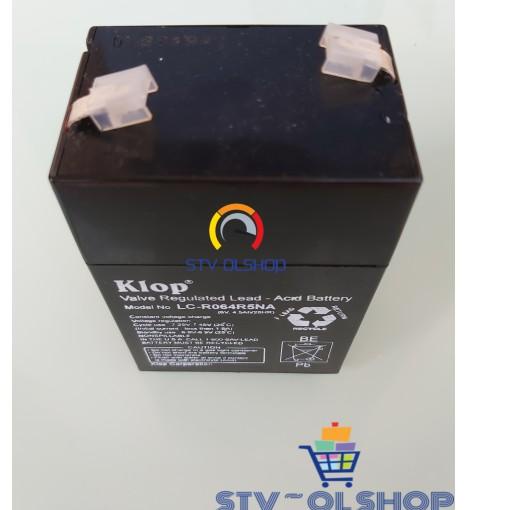 Recomended Accu Kering 6V / Aki Battery Kering 6V 4,5 Ah Klop