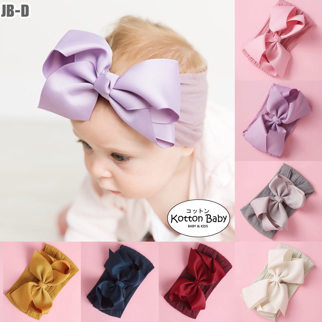 (Big Bow) Bandana bayi headband jumbo premium import pita anak perempuan catalog jbay JB D