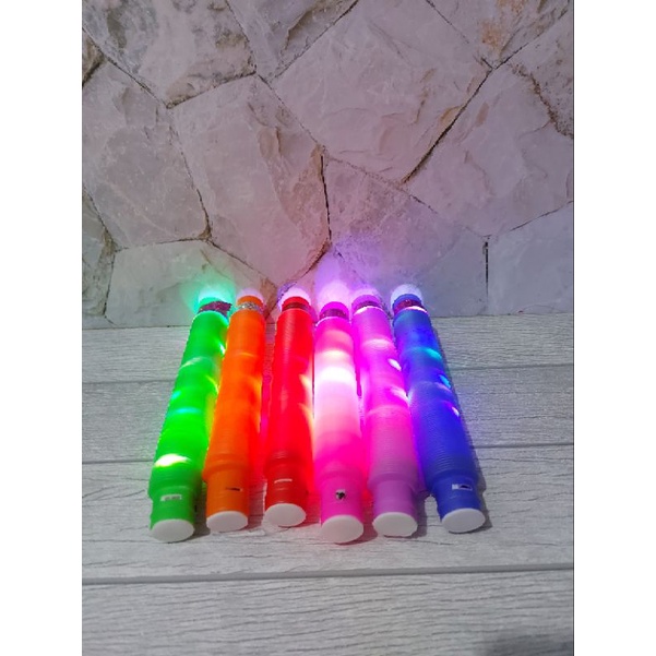 Lampu Stick Pipa Selang flexible Light Up Pop Pipes Toy Led