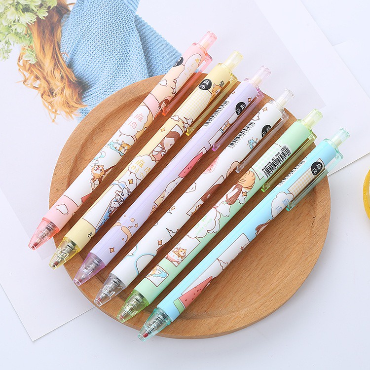 6 pcs Pena Pen Pulpen Cetek Cetekan Gel Set GMALL-ST0110