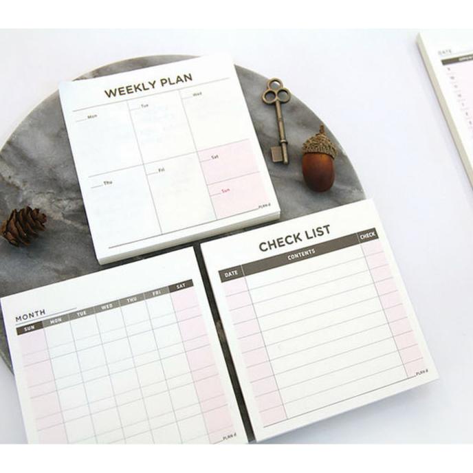 

Memo Checklist, Weekly Planner, Monthly Planner