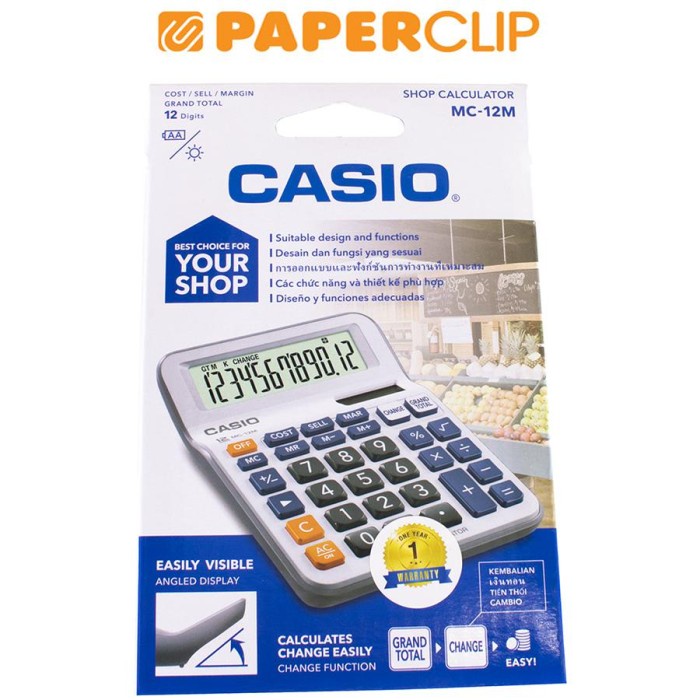 

CALCULATOR CASIO MC 12M #ORIGINAL