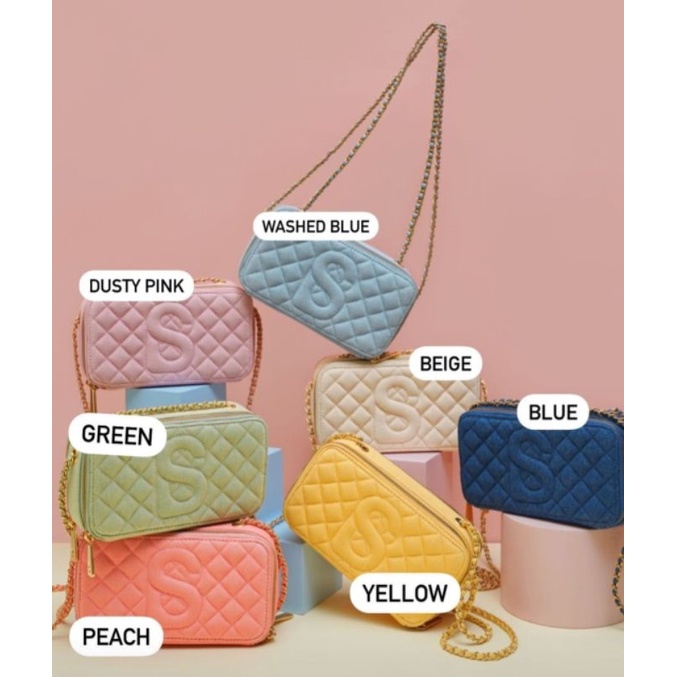 BUTTONSCARVES YURA DENIM AUDREY BIMU CROSSBODY PHONE BAG