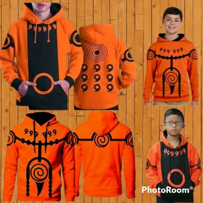 JAKET SWEATER HOODIE PRIA WANITA COSPLAY NARUTO KYUBI RIKUDO SENNIN MURAH KEREN LARIS