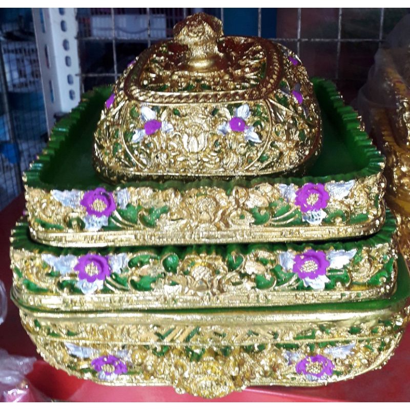 bokor tumpuk 2 fiber cantik/ 28cm