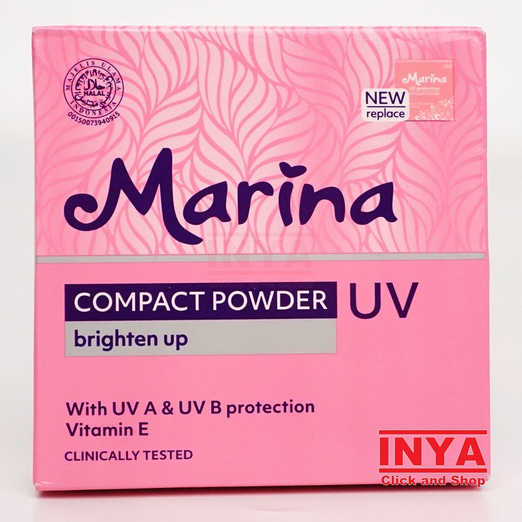 BEDAK MARINA COMPACT POWDER UV 01 IVORY 12gr - Bedak Padat