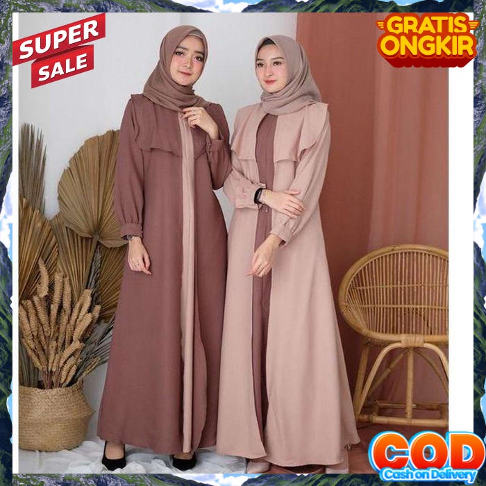 Pakauan Bahu Polos Gamiz Eanita Deres Permpuan Gsmis Perempuam Baj Atqsan Atadan Gaun Kekinia Pakain