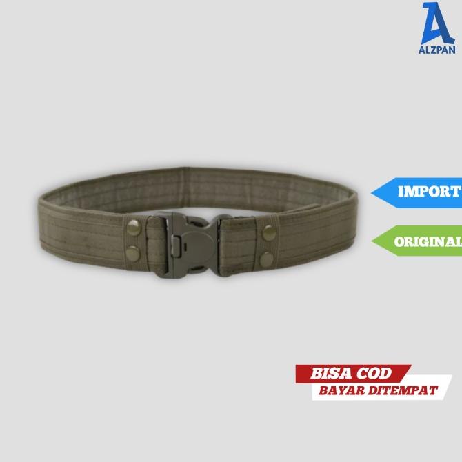 Promo  [BISA COD] IKAT PINGGANG GESPER SABUK MEN BELT PVC KEPALA PLASTIK ARMYTACTICAL PRIA LAKI LAKI