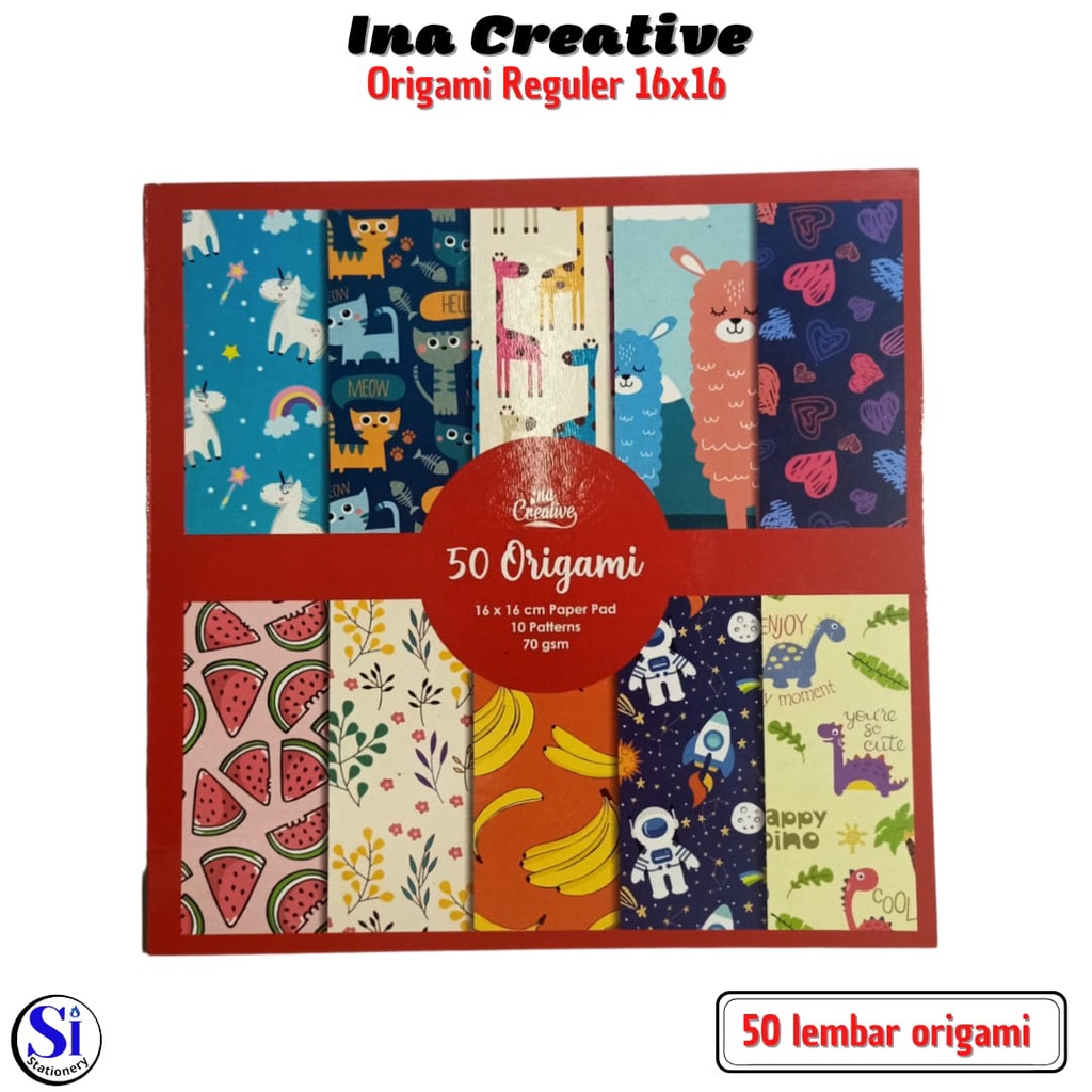 

Kertas Lipat Origami Ina Creative MOTIF 16 x 16cm 50 Lembar