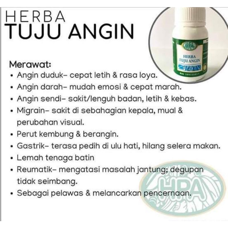 Jual Kapsul Hta Hpa Herba Tuju Angin Shopee Indonesia 4319