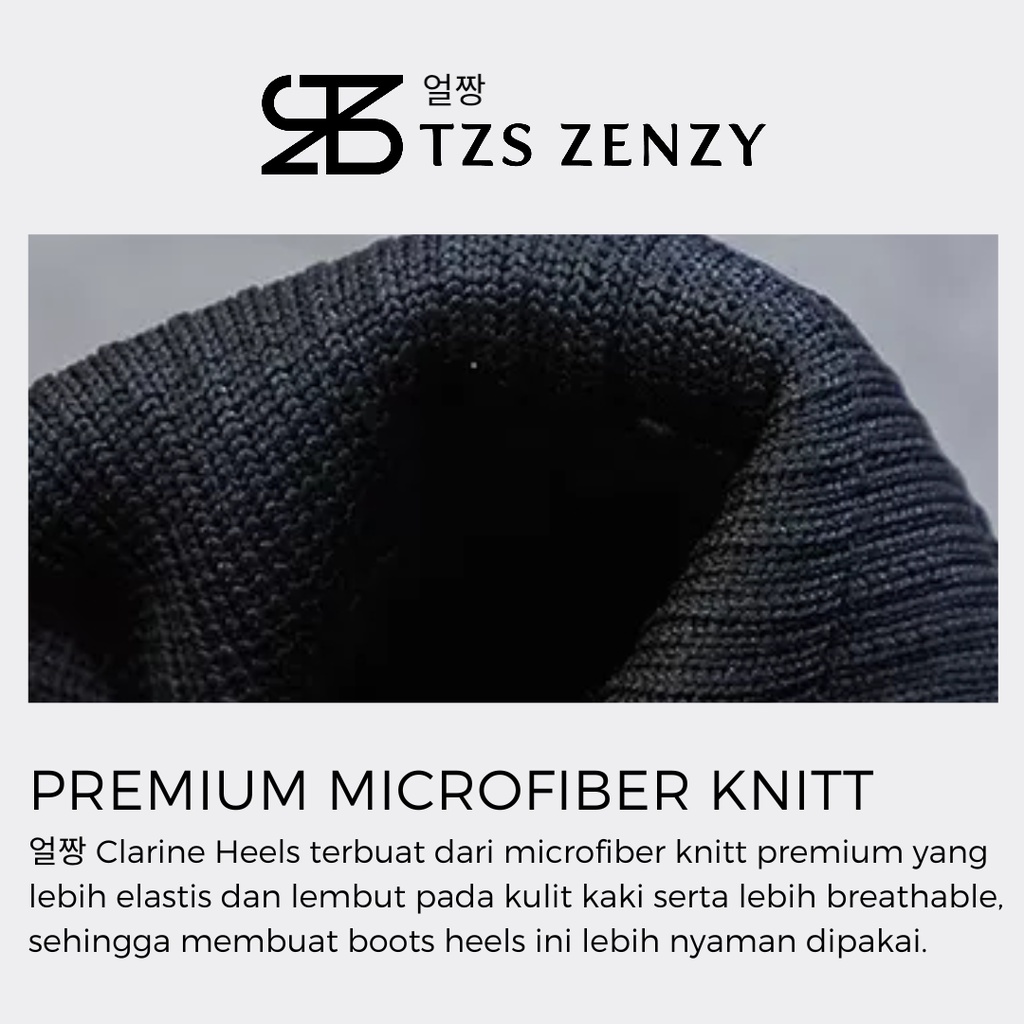 ORIGINAL` GARANSI TZS ZENZY CLARINE HEELS - SEPATU BOOTS HEELS WANITA - BOOTS HEELS MODIS - BOOTS