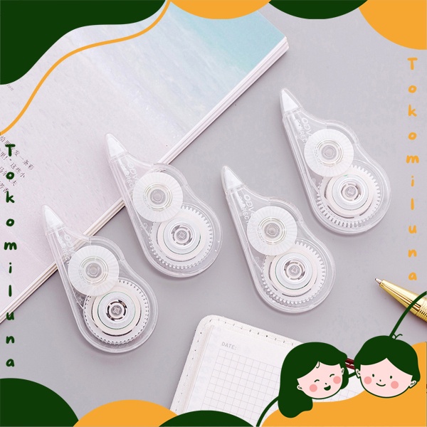 

Tip ex aesthetic white tip ex putih transparan correction tape minimalis ukuran 6 meter HB1286