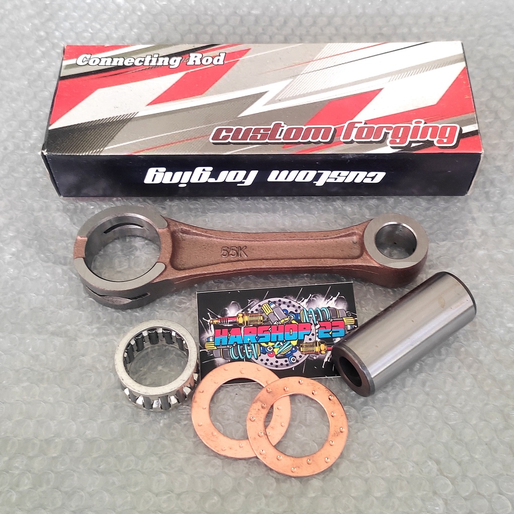 Stang seher stang piston rxz 55K 104 105 106 29L 110 pin 15 dan 16 bahan strok up