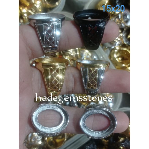 ring emban titanium super kualitas dim 15x20