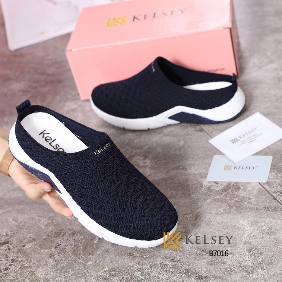 Terpercaya Kelsey Sandals Selop Flyknit Slip On Wanita Kelsey B7016