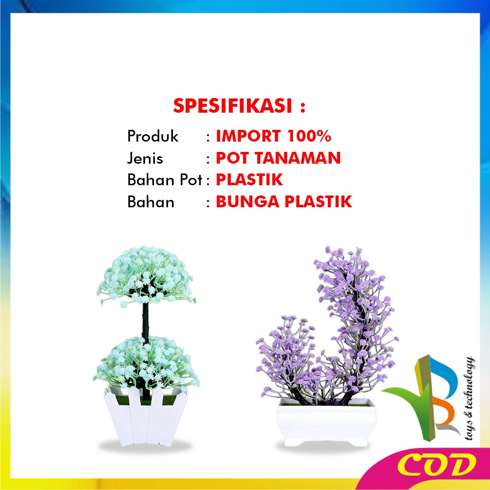 RB-C612 C616 Bunga Hias Plastik Ornamen Tanaman Bunga Pompom / Dekorasi Rumah Hiasan Pajangan Tanaman Hias Artificial Flower