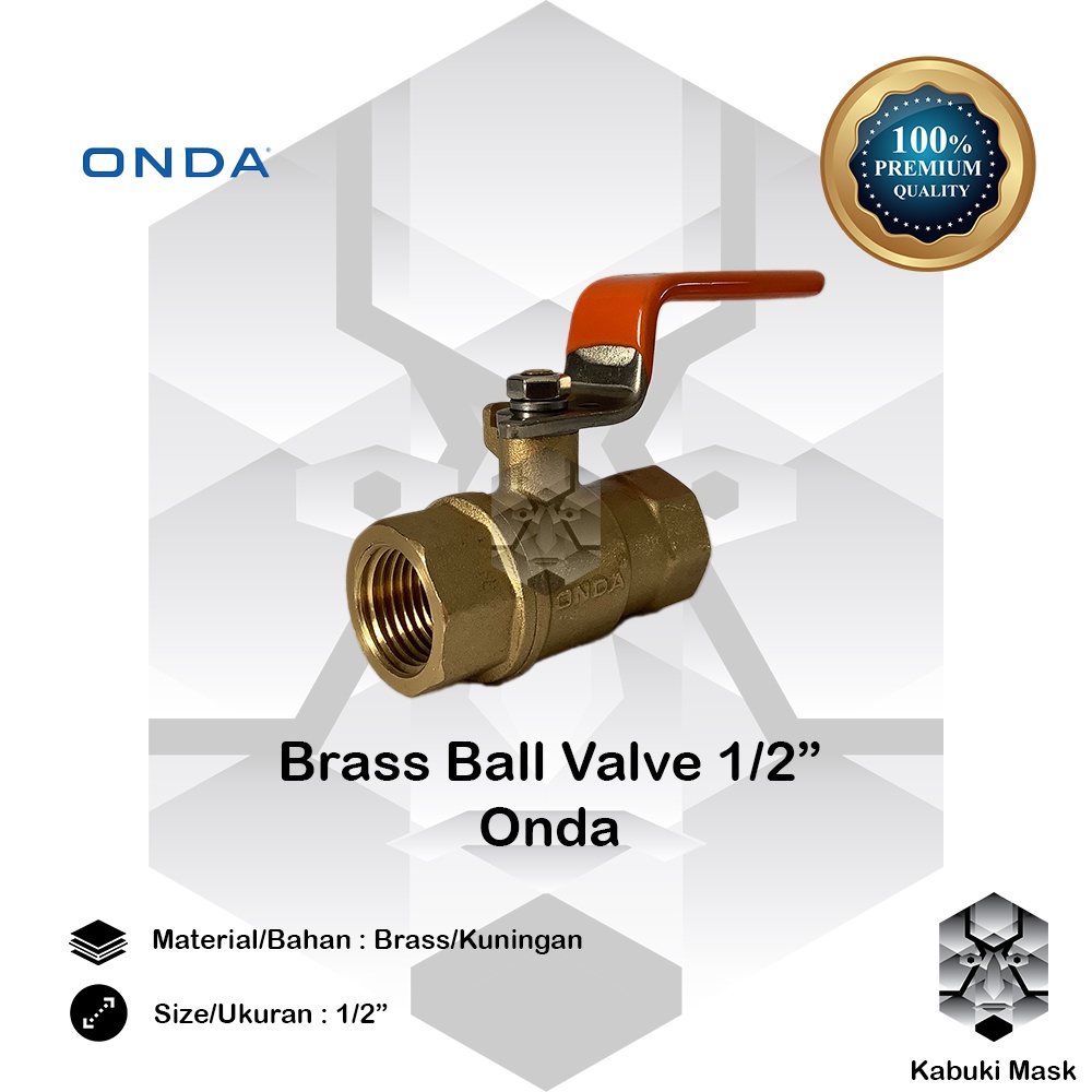 Ball Valve1/2" Kuningan Onda/Stop Kran 1/2” Kuningan Onda/ Ball Valve Onda/ Stop Kran Onda