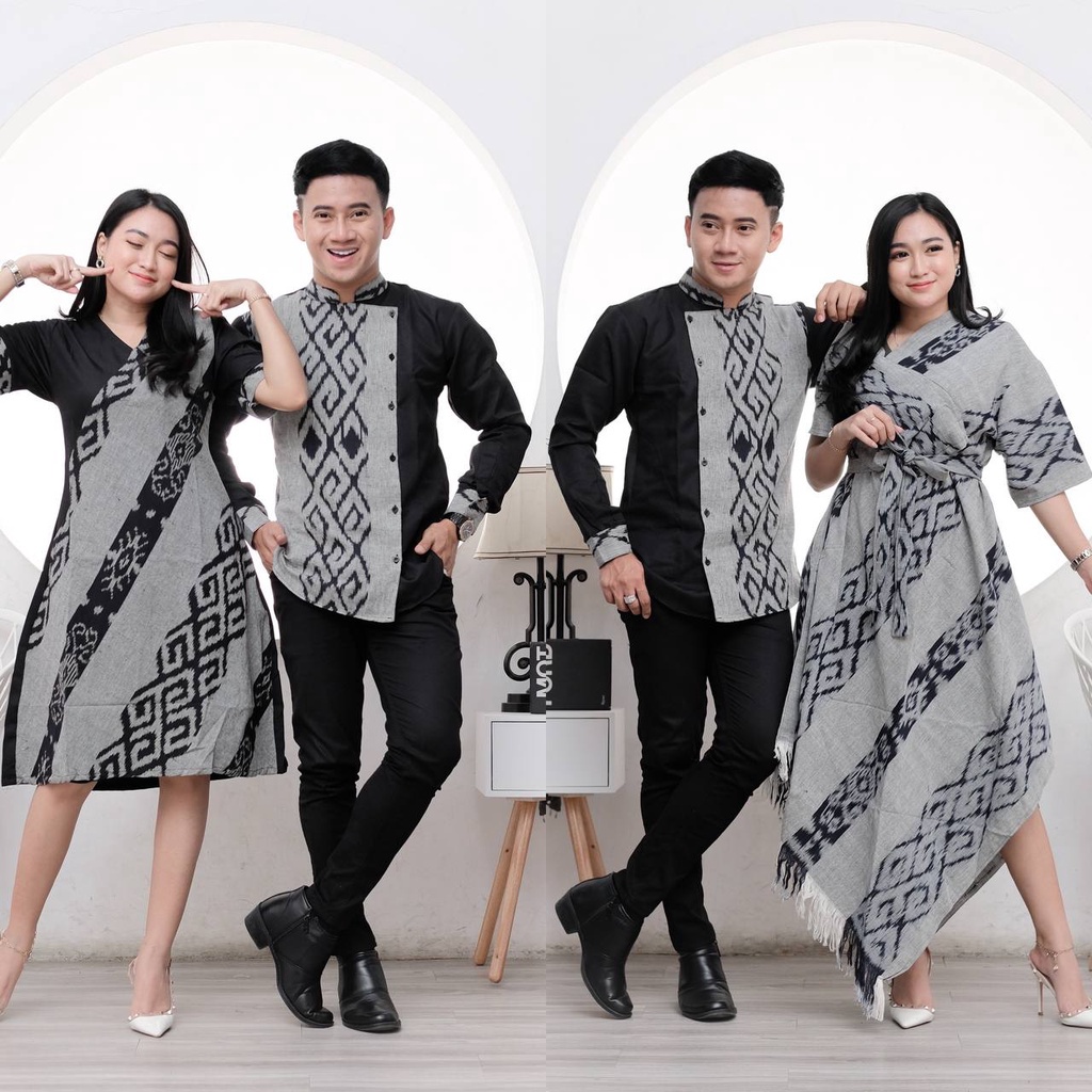 IVORY ABU DRESS TENUN DAN KEMEJA SONGKET DEBBY STORE