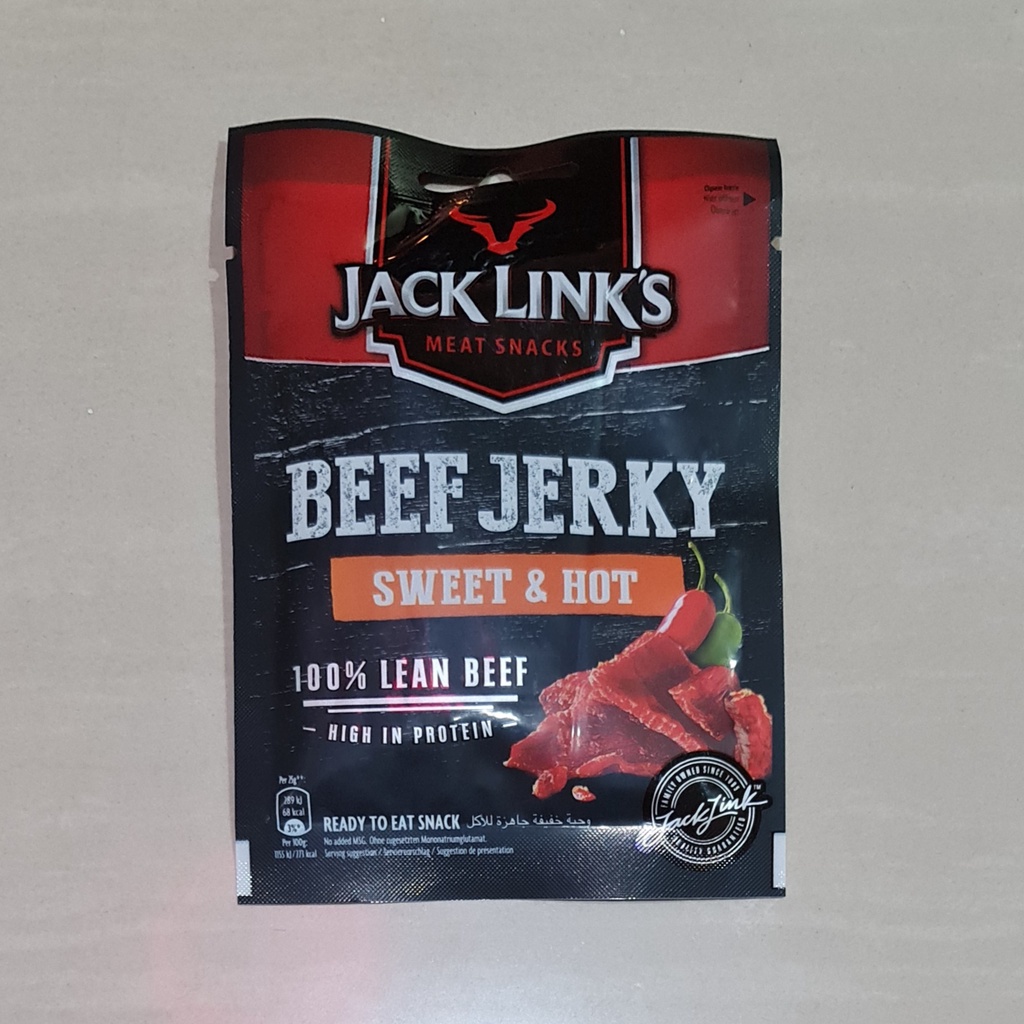 Jack Link's Meat Snacks Beef Jerky Sweet &amp; Hot 25 Gram