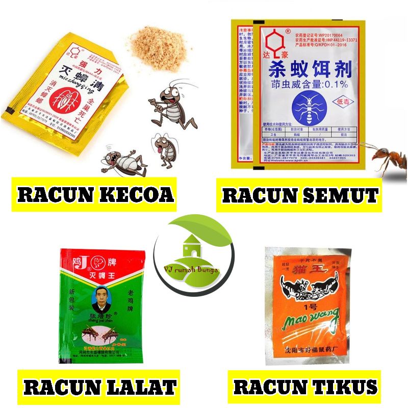 Racun semut bubuk ampuh racun kecoa racun tikus racun lalat