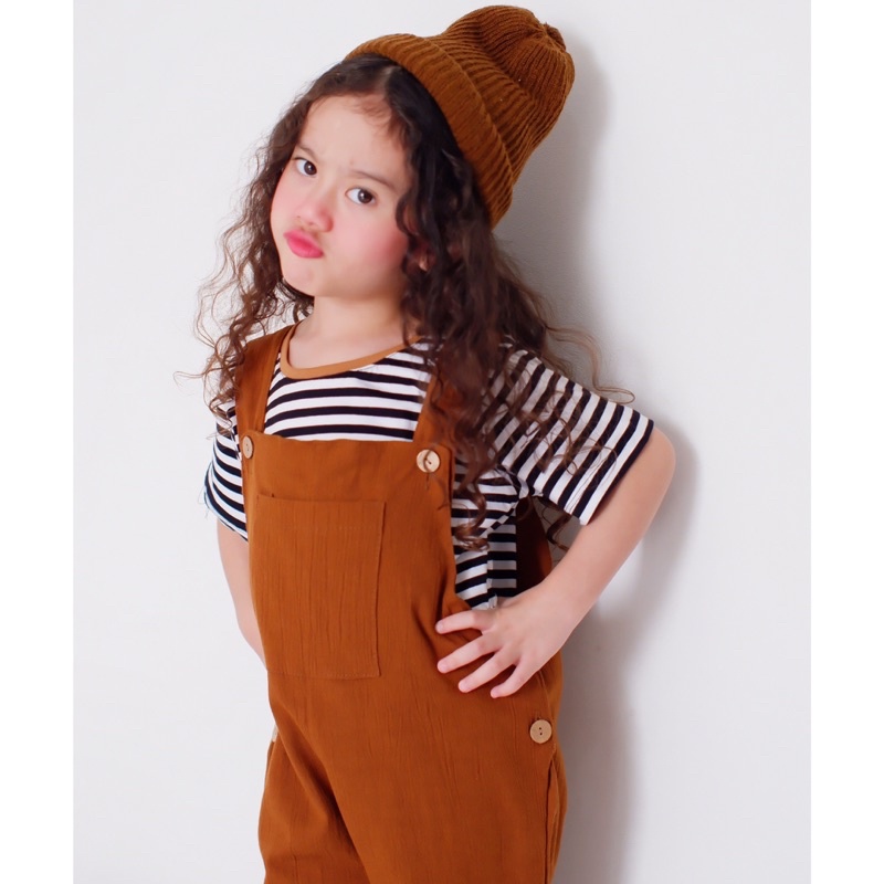 BJORKA OVERALL SET INNER STRIPE SHIRT BAJU KODOK JUMPSUIT