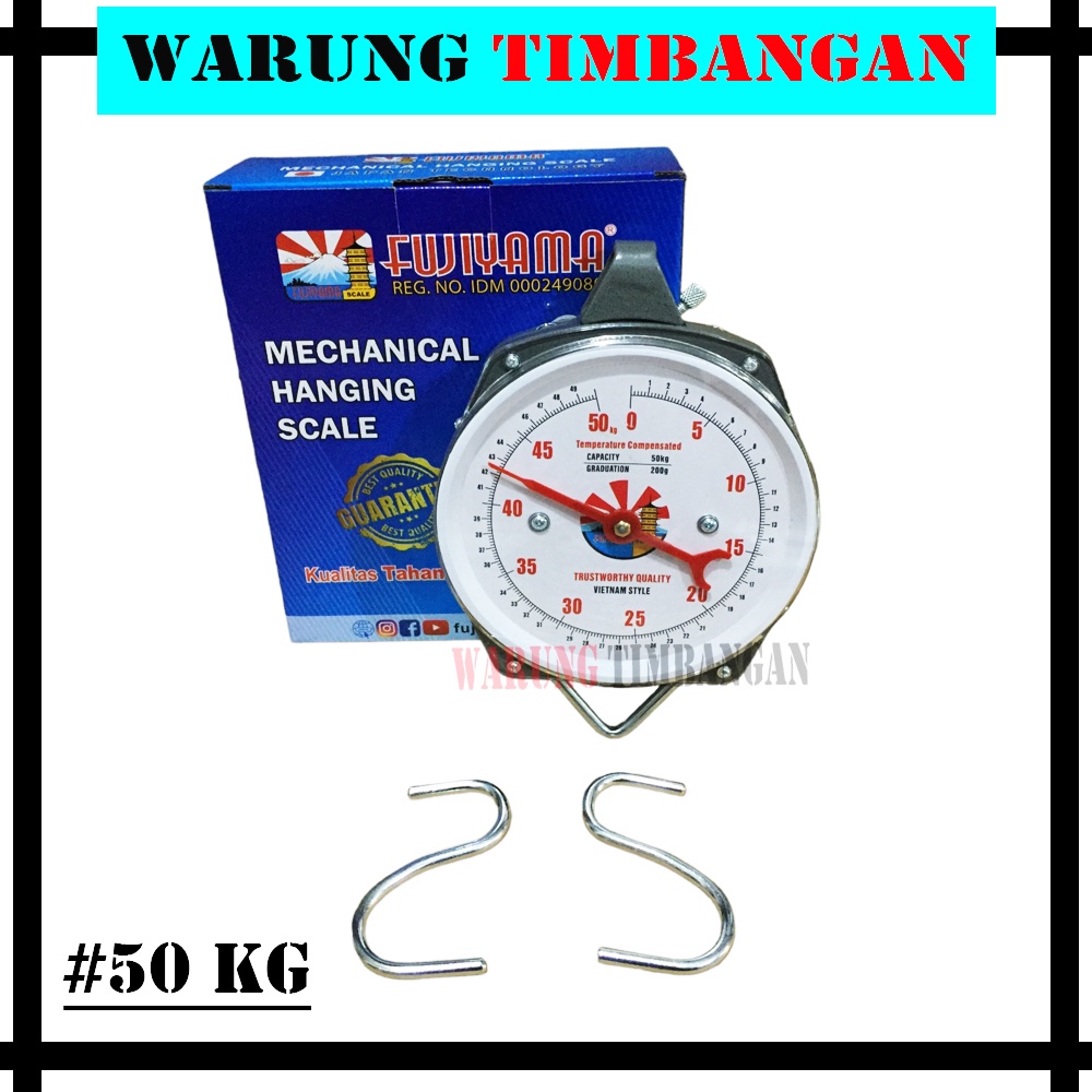 Timbangan Besi Gantung 25kg 50kg  /Hanging Scale /Timbangan Dus Jarum