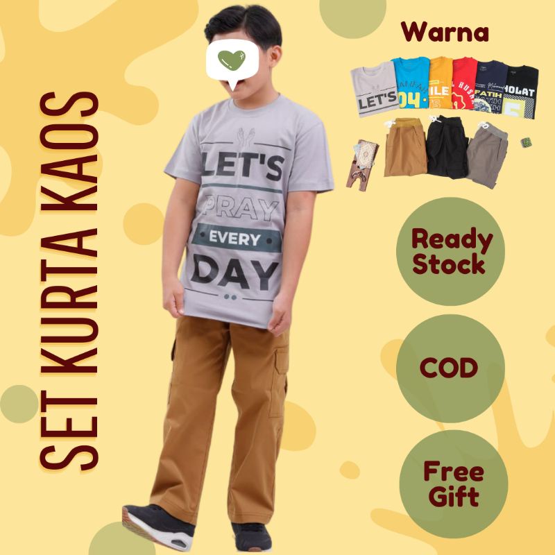 Baju Setelan Koko Kurta Kaos Anak Laki-laki MIxme