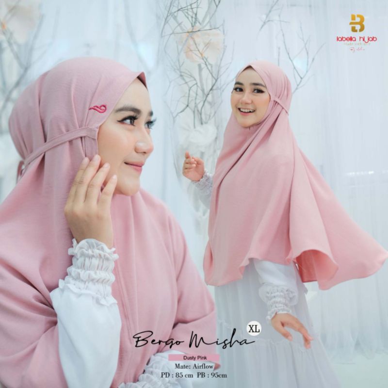 BERGO MISHA SIZE (XL) - BERGO MISHA LABELLA - HIJAB BERGO LABELLA - JILBAB BERGO MISHA - BERGO KEKIN