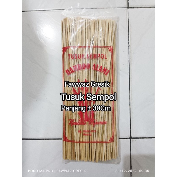 Tusuk Sempol Panjang 30 cm / Tusukan Sempol - Stik Sempol Bamboo Alami