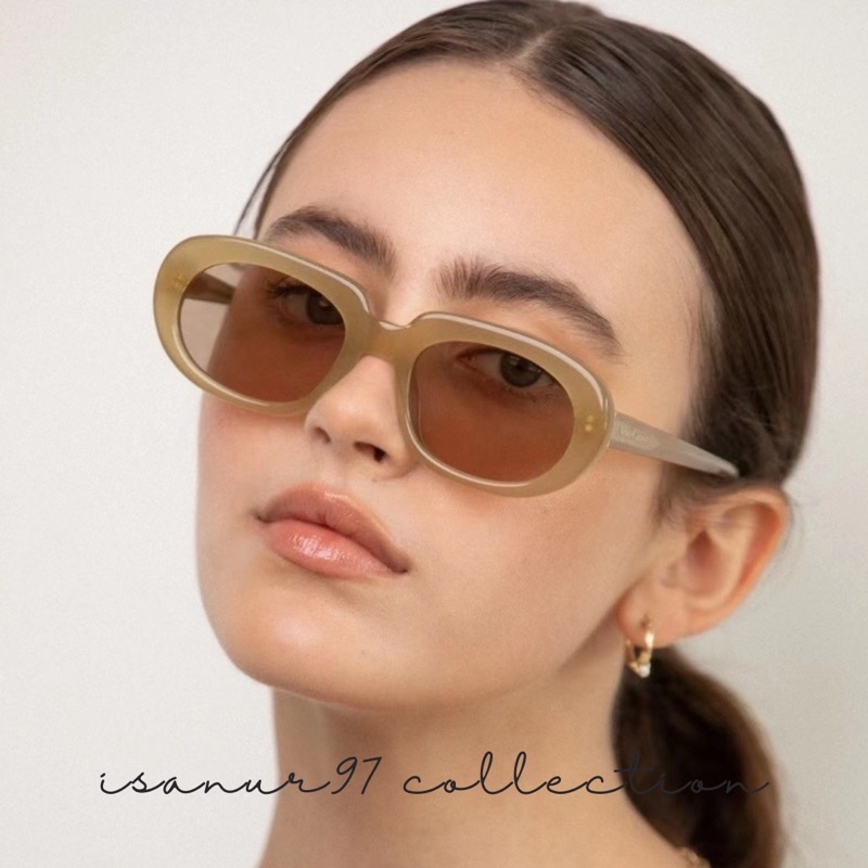 Oval Sunglasses (7 Warna) / Kacamata Bingkai Oval Kecil Gaya Vintage Retro Untuk Pria Dan Wanita