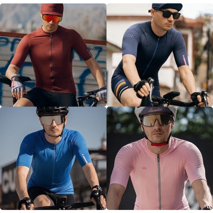 BAJU JERSEY SEPEDA SANTIC - AZUNI- WM0C02156 / BAJU JERSEY SEPEDA SANTIC - ONGKIR NOL