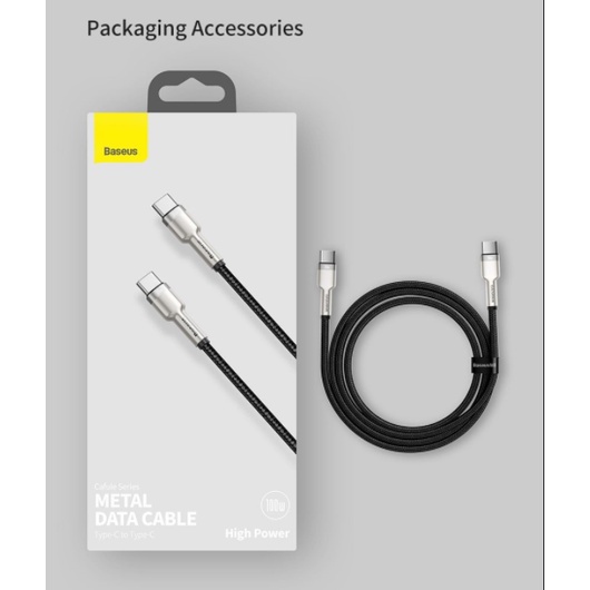 Baseus Cafule Metal Data Cable Type-C to Type C 100W Original