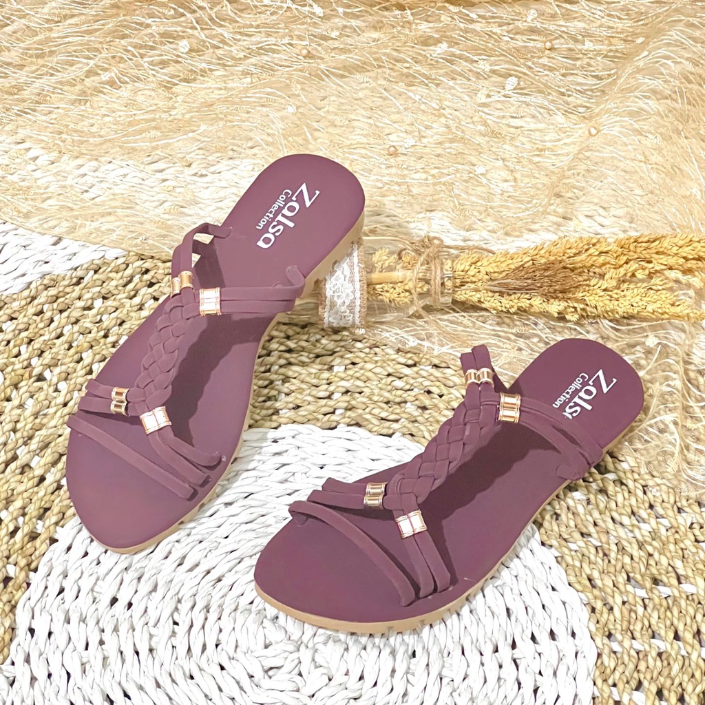 Sandal Flat AINO Sol Tebal Wanita SBB 04