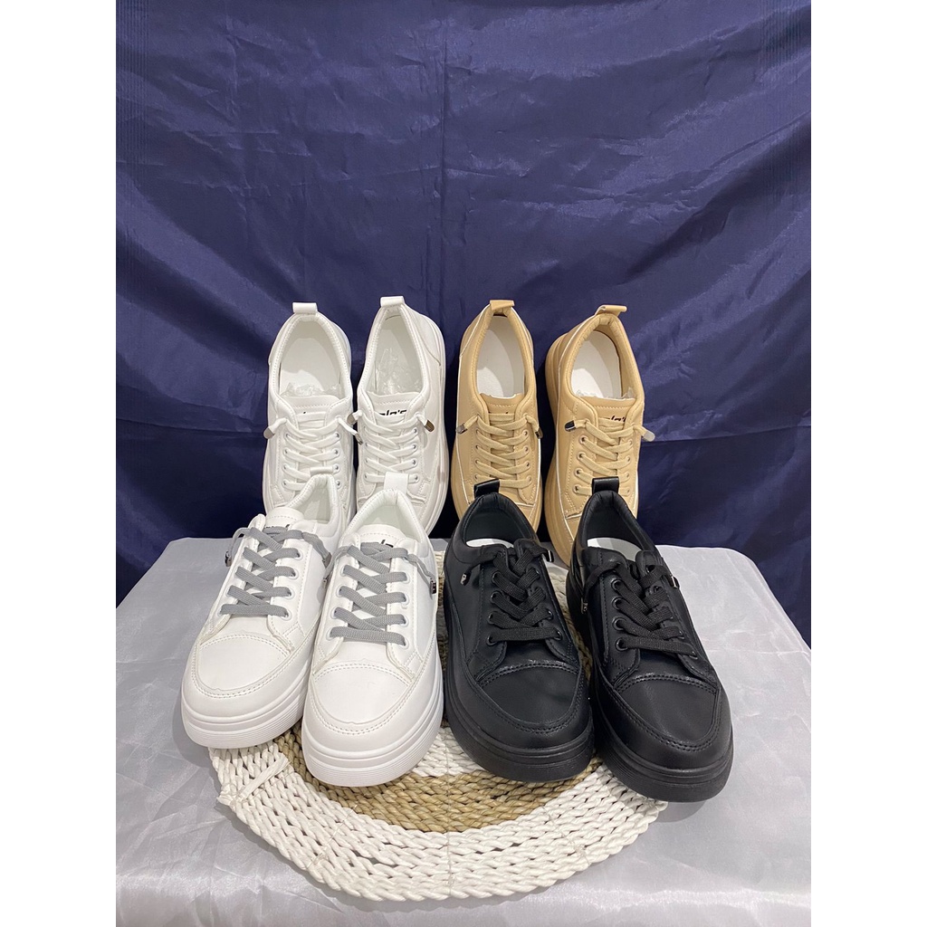 HS / Sepatu Wanita Sneaker Kulit Pu Premium 273