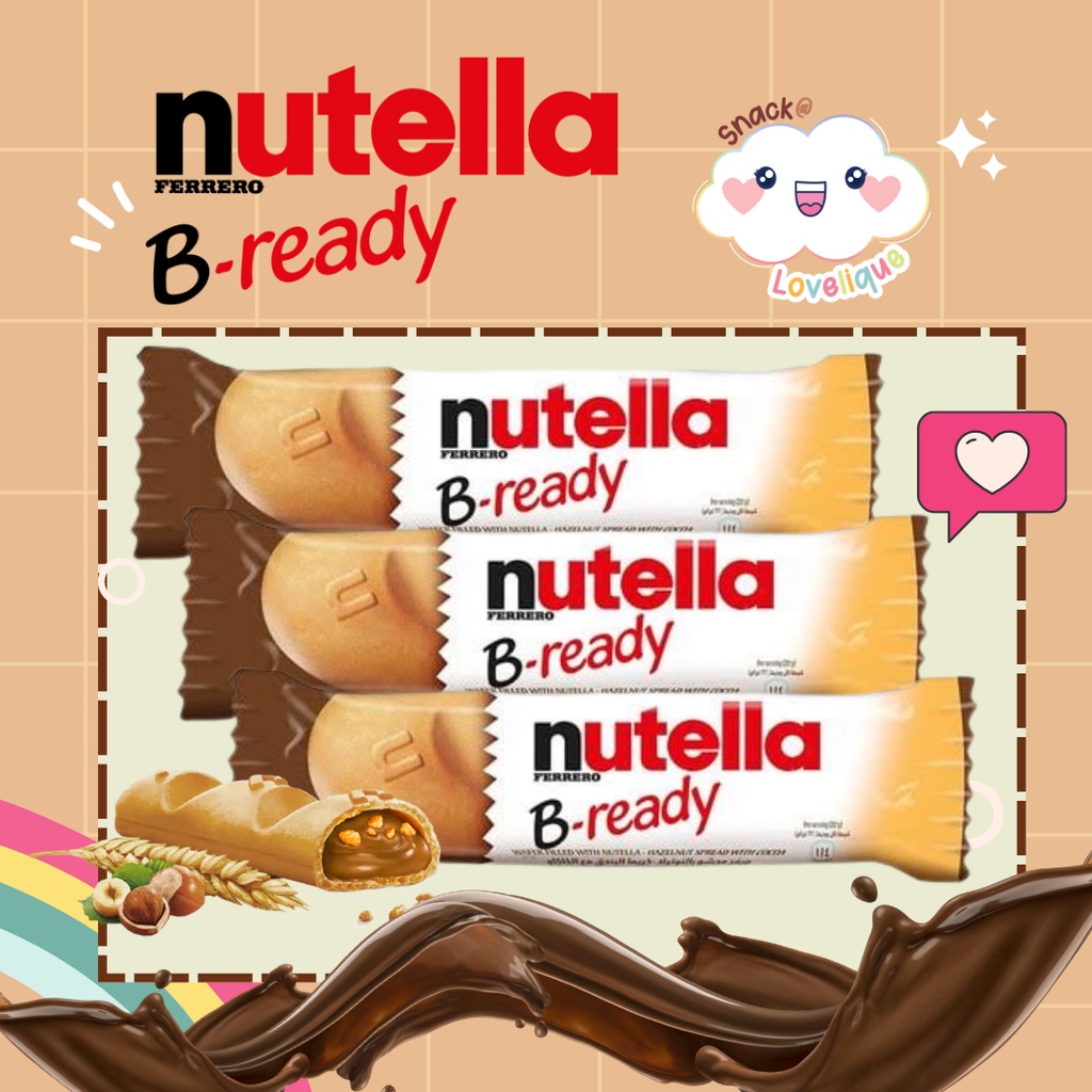 Jual Nutella B-Ready Ferrero Single Snack - Nutella B Ready Wafer (22g ...