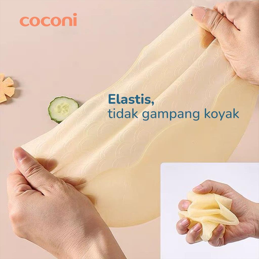Coconi Ultra-Thin Silicone Bib | Celemek Silikon Bayi Super Ringan