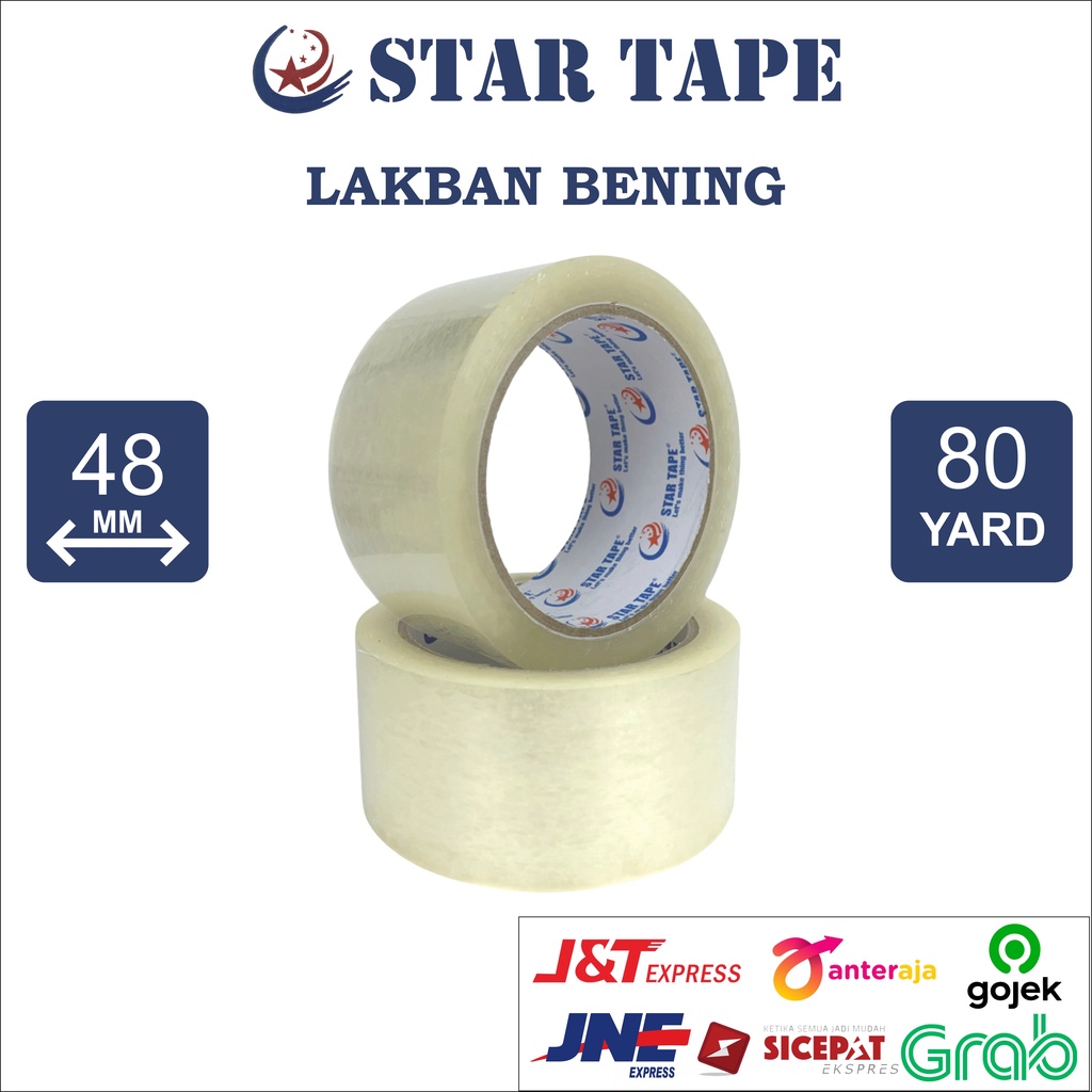 

Lakban Bening 48mm 80 yard Startape