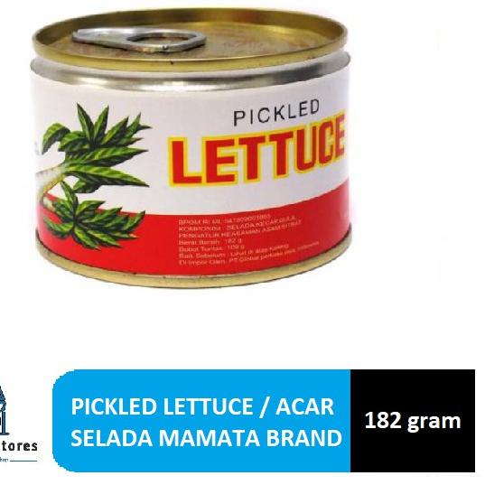 

6.6 Promo Brand Caisim Kaleng Mamata Brand / Pickled Lettuce / Acar Selada 182 gram