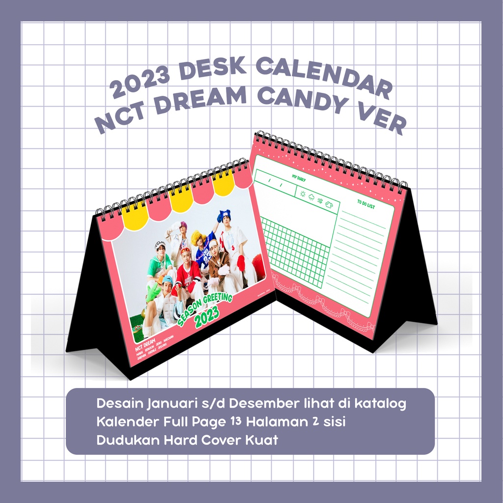 Jual Kalender Nct Dream 2023 I Kpop Desk Calendar Nct Dream Season