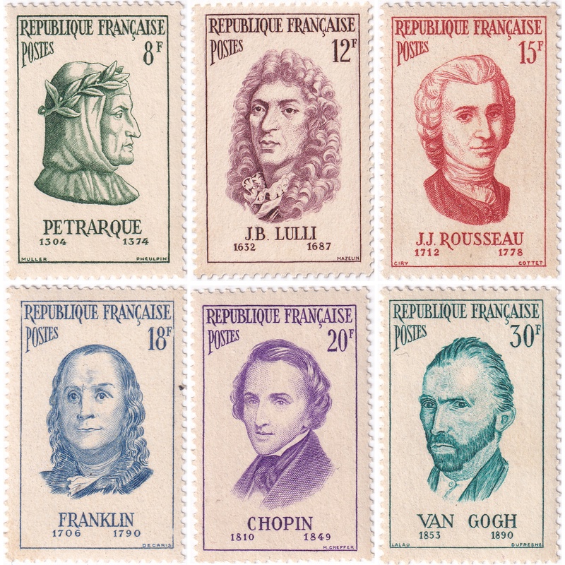 

France Prangko 1956 - Famous Men